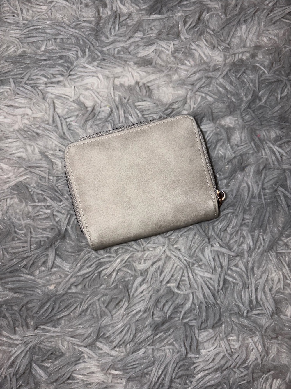 Gray Zip Wallet